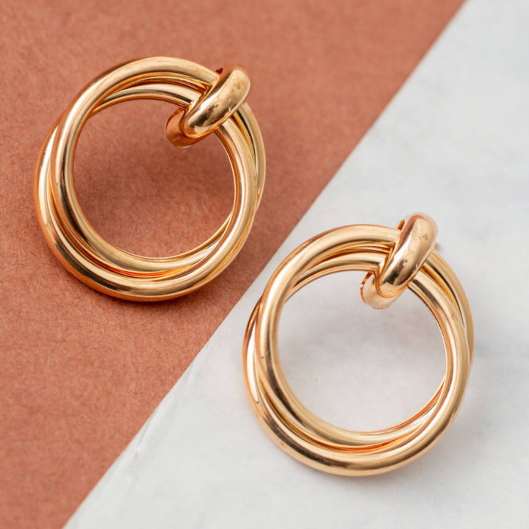 As Pretty As Gold Hoop Earrings
