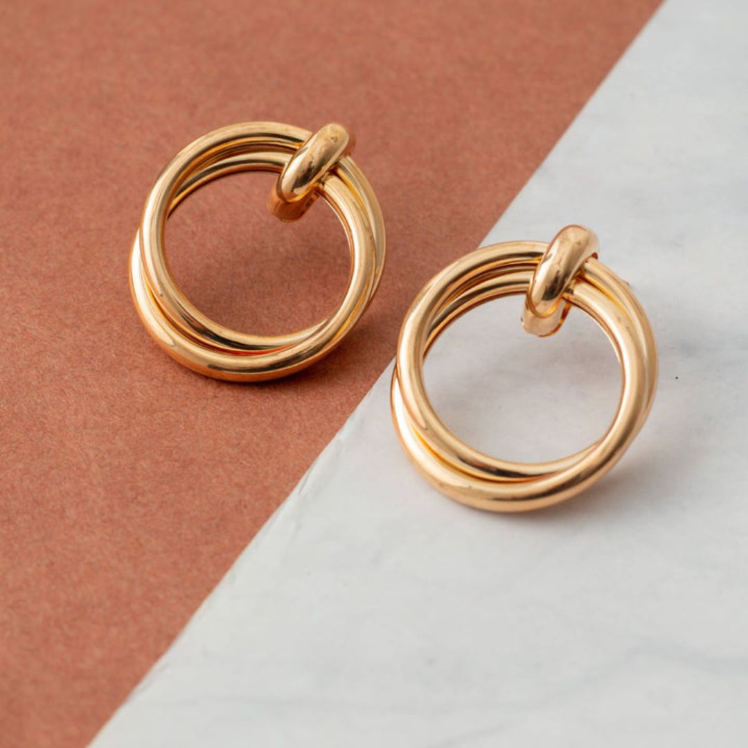 As Pretty As Gold Hoop Earrings