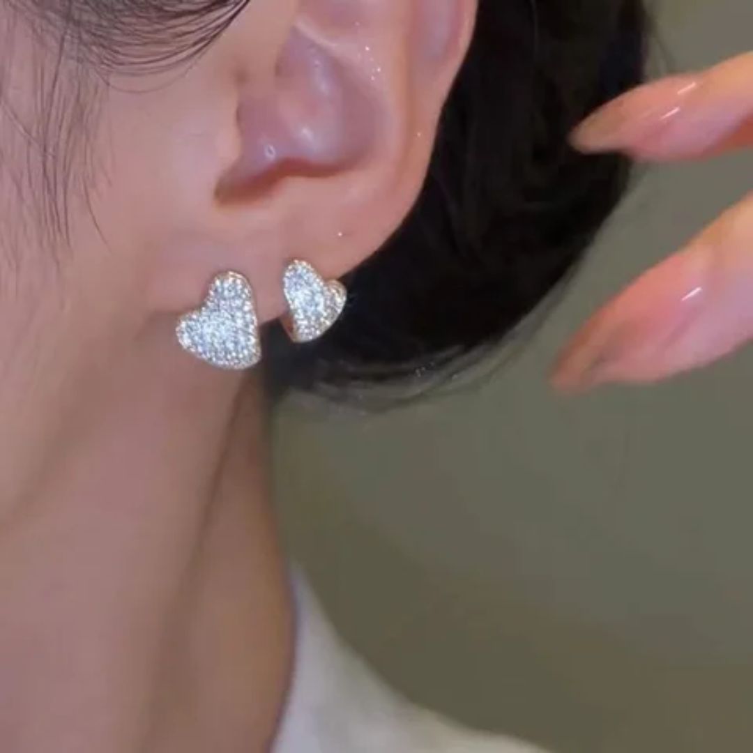 Cut The Crap Heart Earrings
