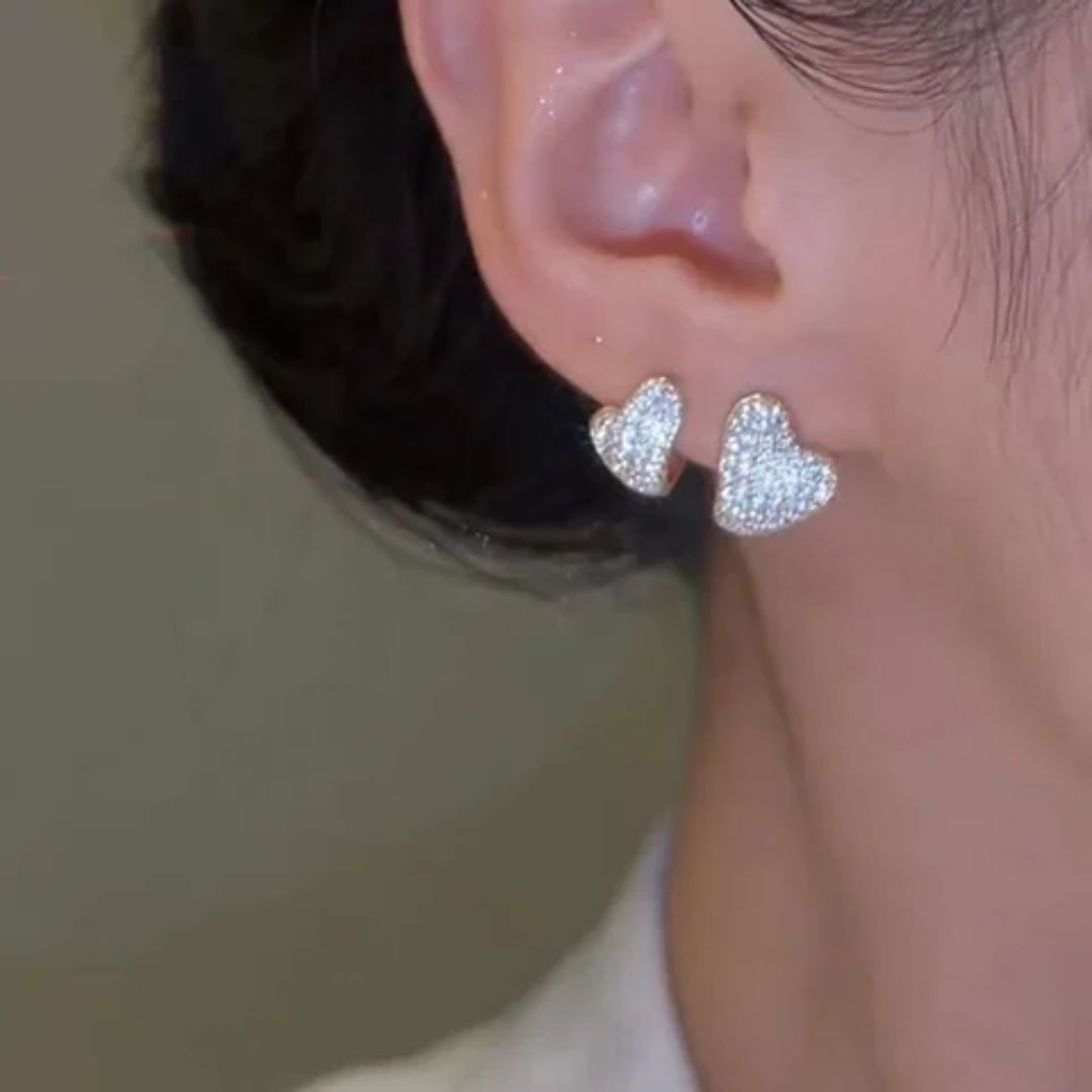 Cut The Crap Heart Earrings