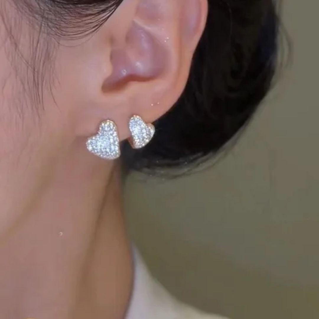 Cut The Crap Heart Earrings