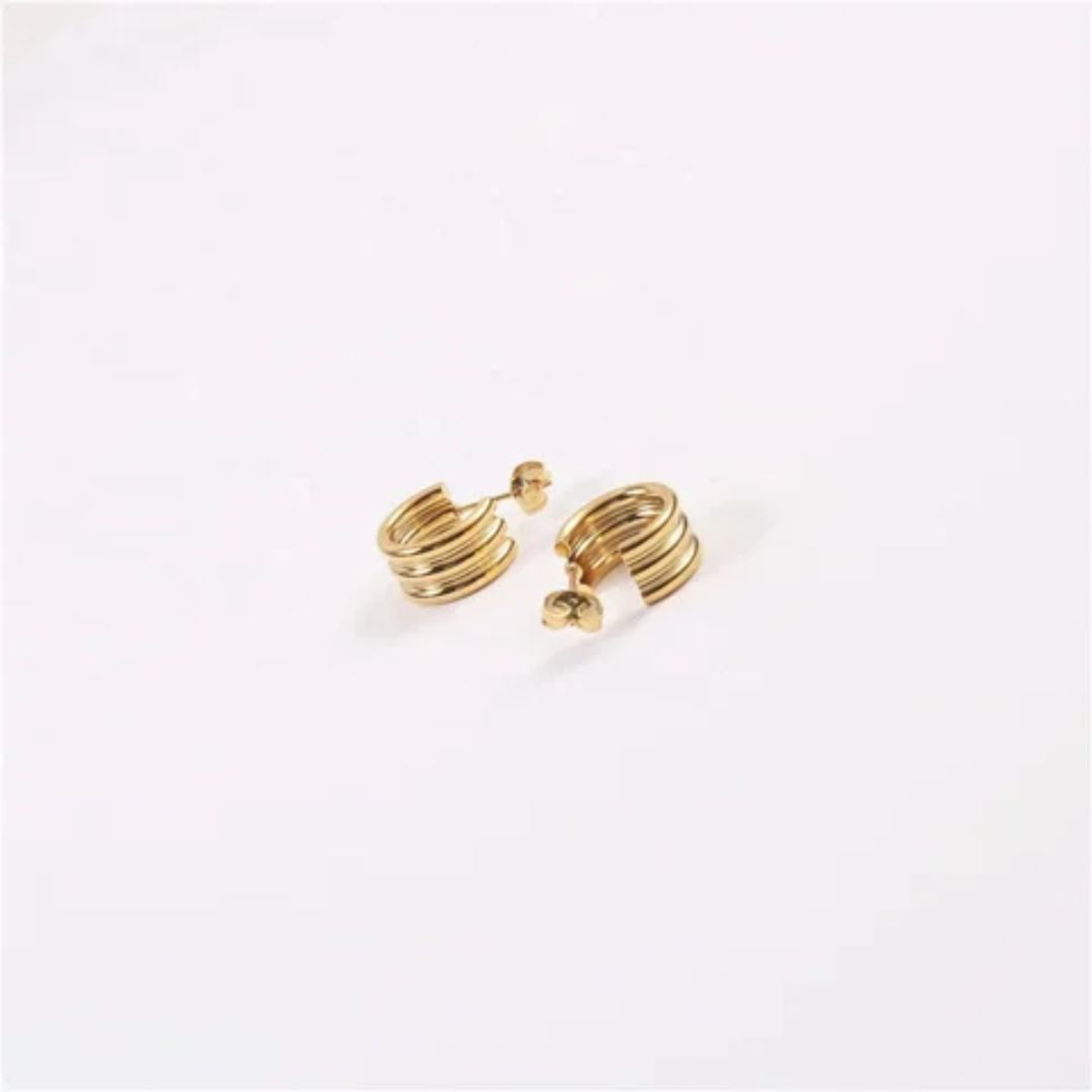 As Pretty As Gold Hoop Earrings