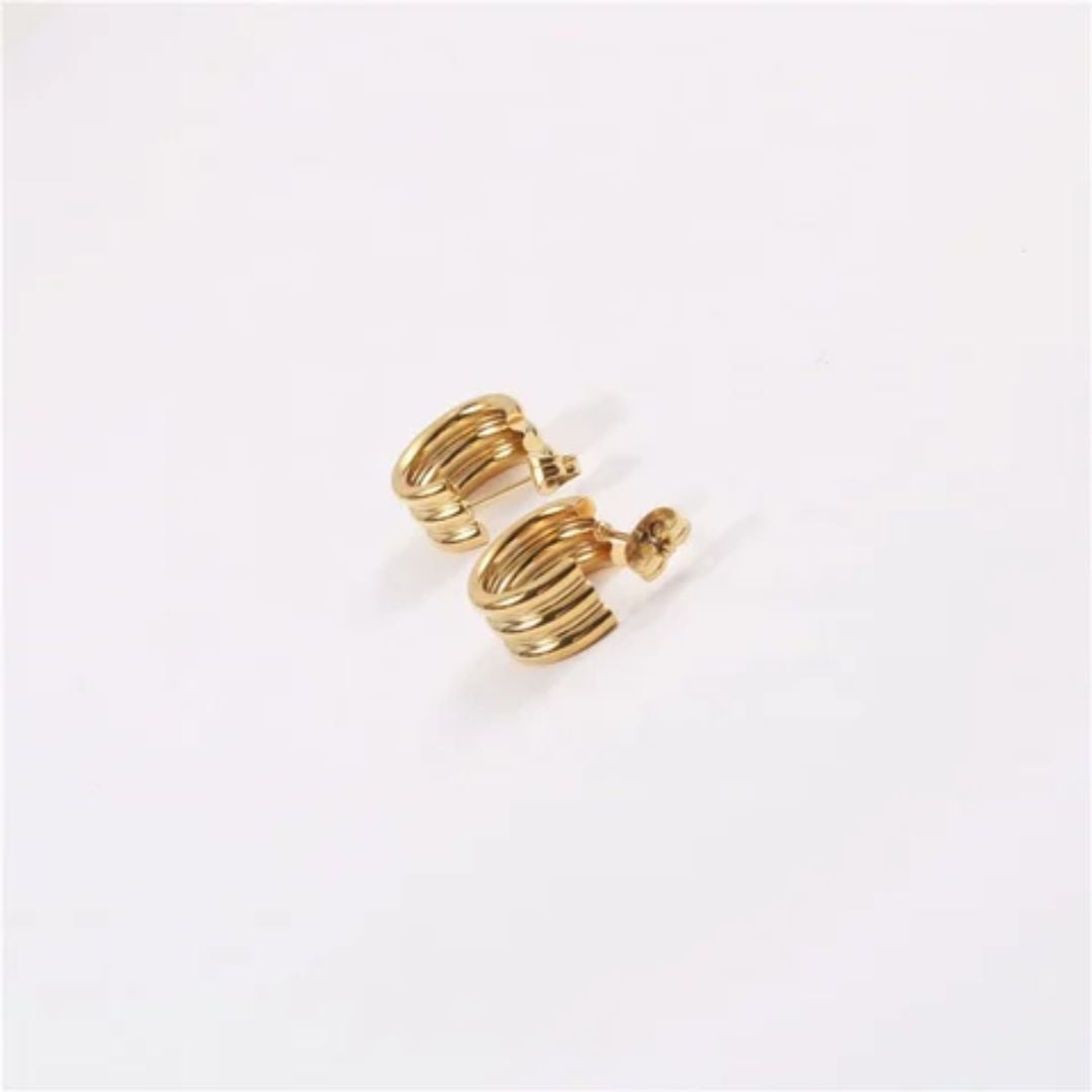 As Pretty As Gold Hoop Earrings