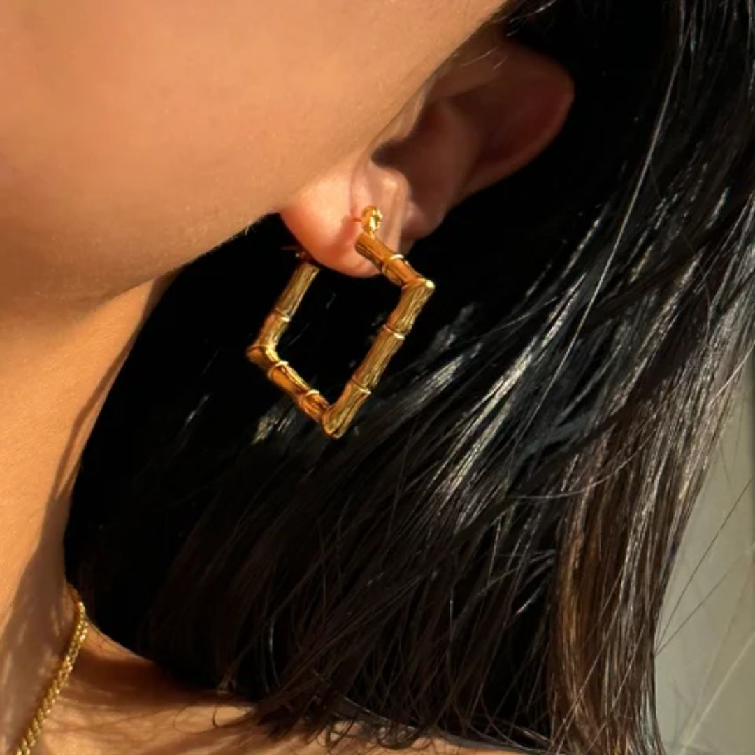 As Pretty As Gold Hoop Earrings
