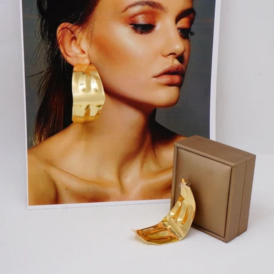 As Pretty As Gold Hoop Earrings