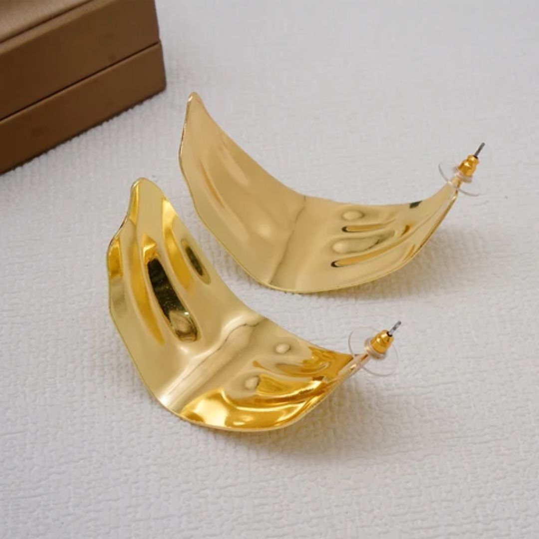 As Pretty As Gold Hoop Earrings