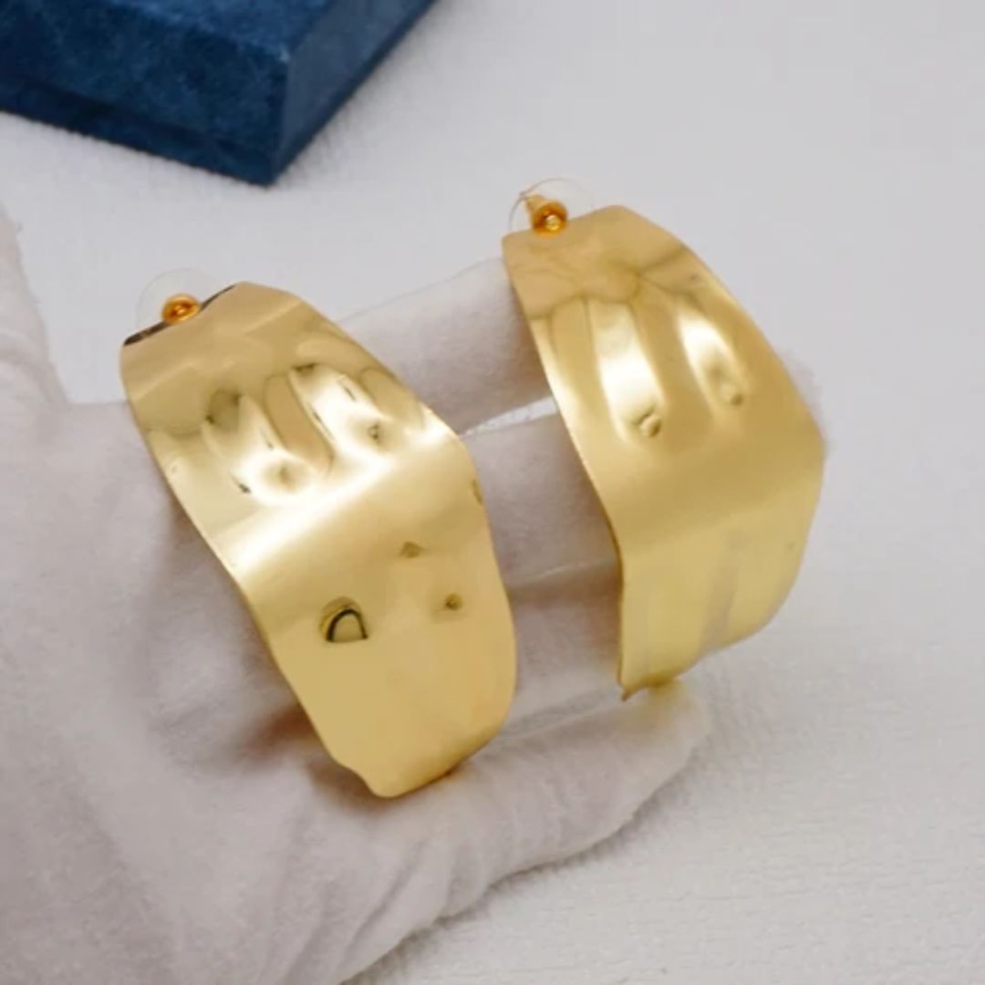 As Pretty As Gold Hoop Earrings