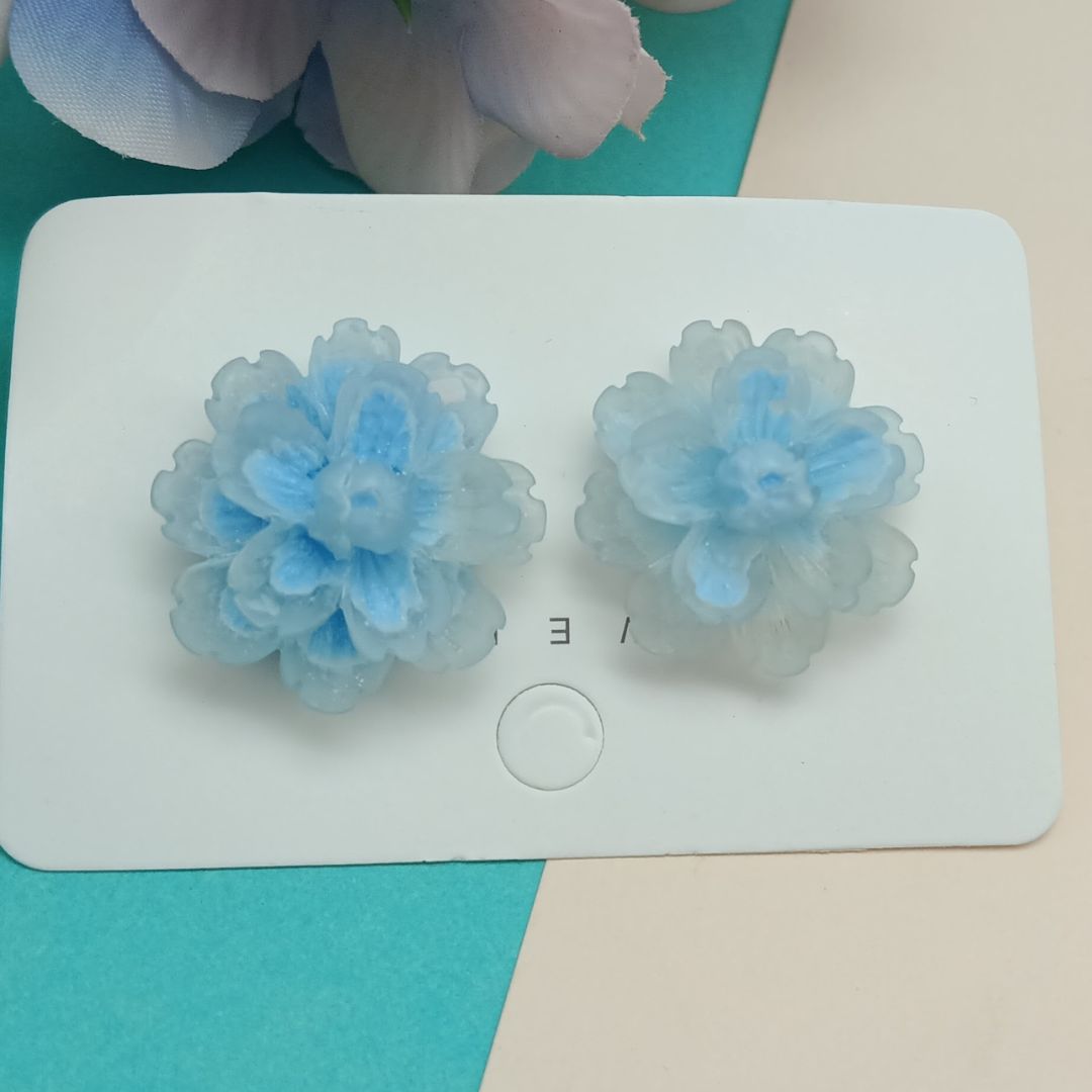 Cut The Crap flower Earrings
