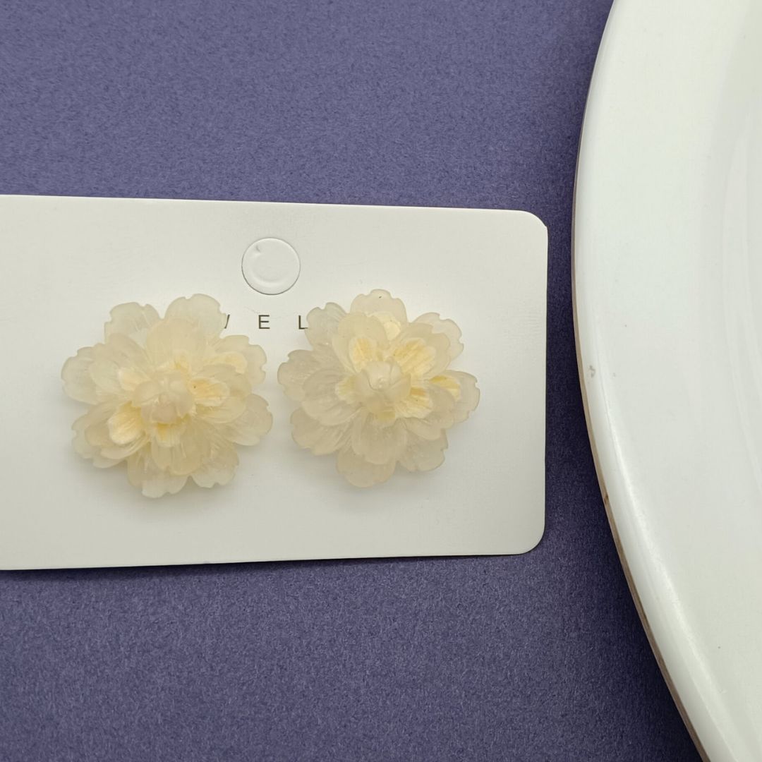 Cut The Crap Flower Earrings
