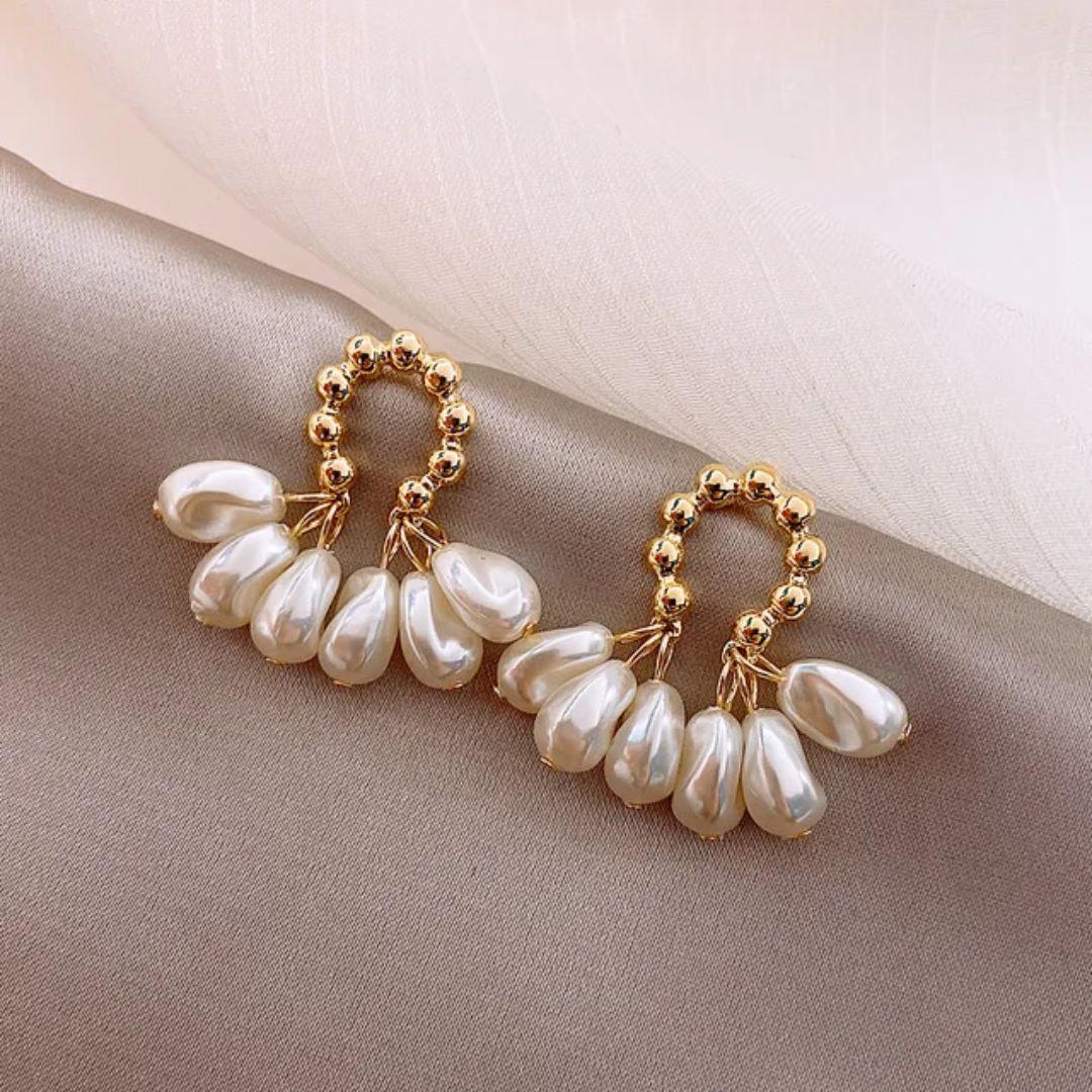 Pearl Loop Elegance Earrings
