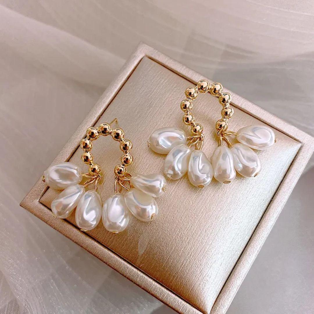 Pearl Loop Elegance Earrings