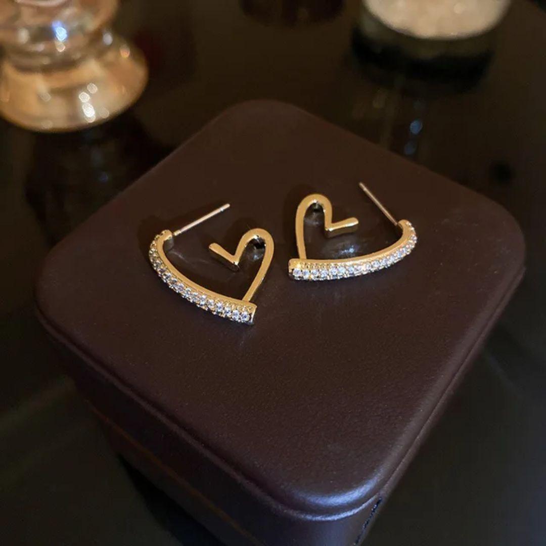 Crystal Heart Earring