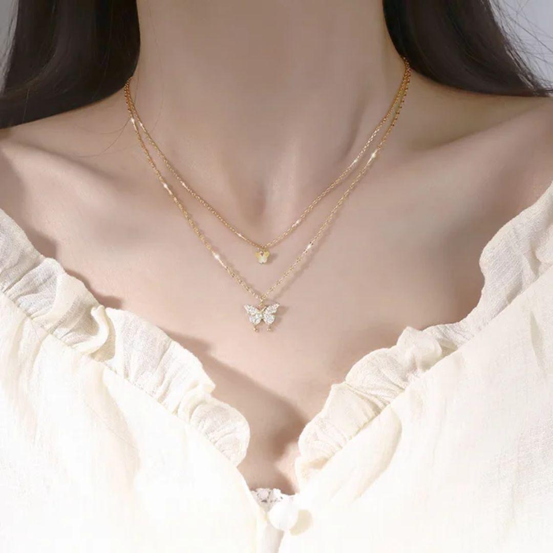 Bounded Butterfly Neckpiece