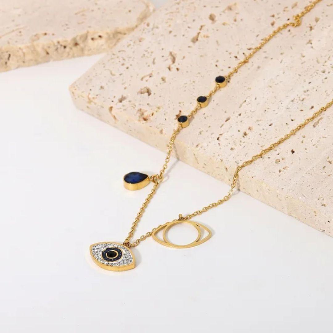Dazzling Dainty Evil Eye Necklace