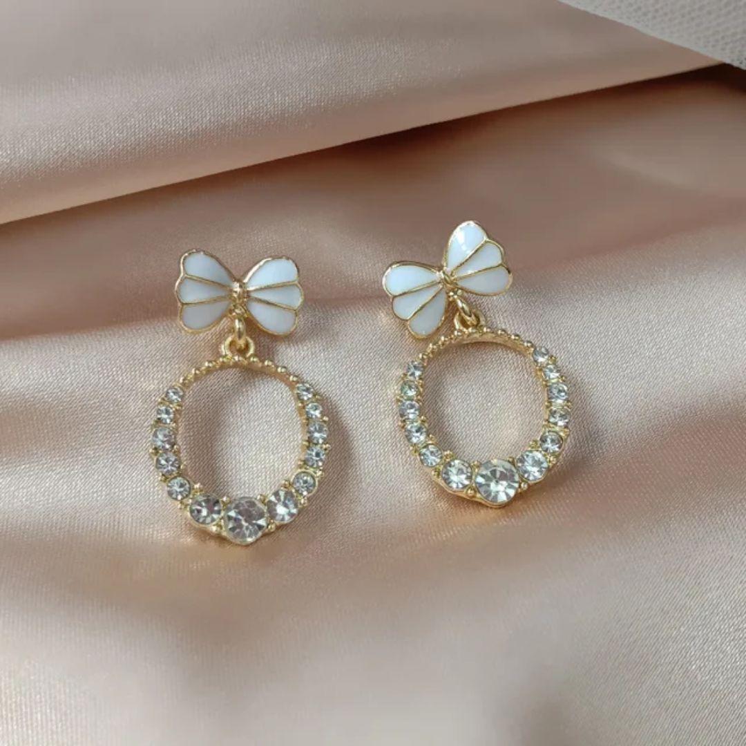 Scarlet Bow Earring
