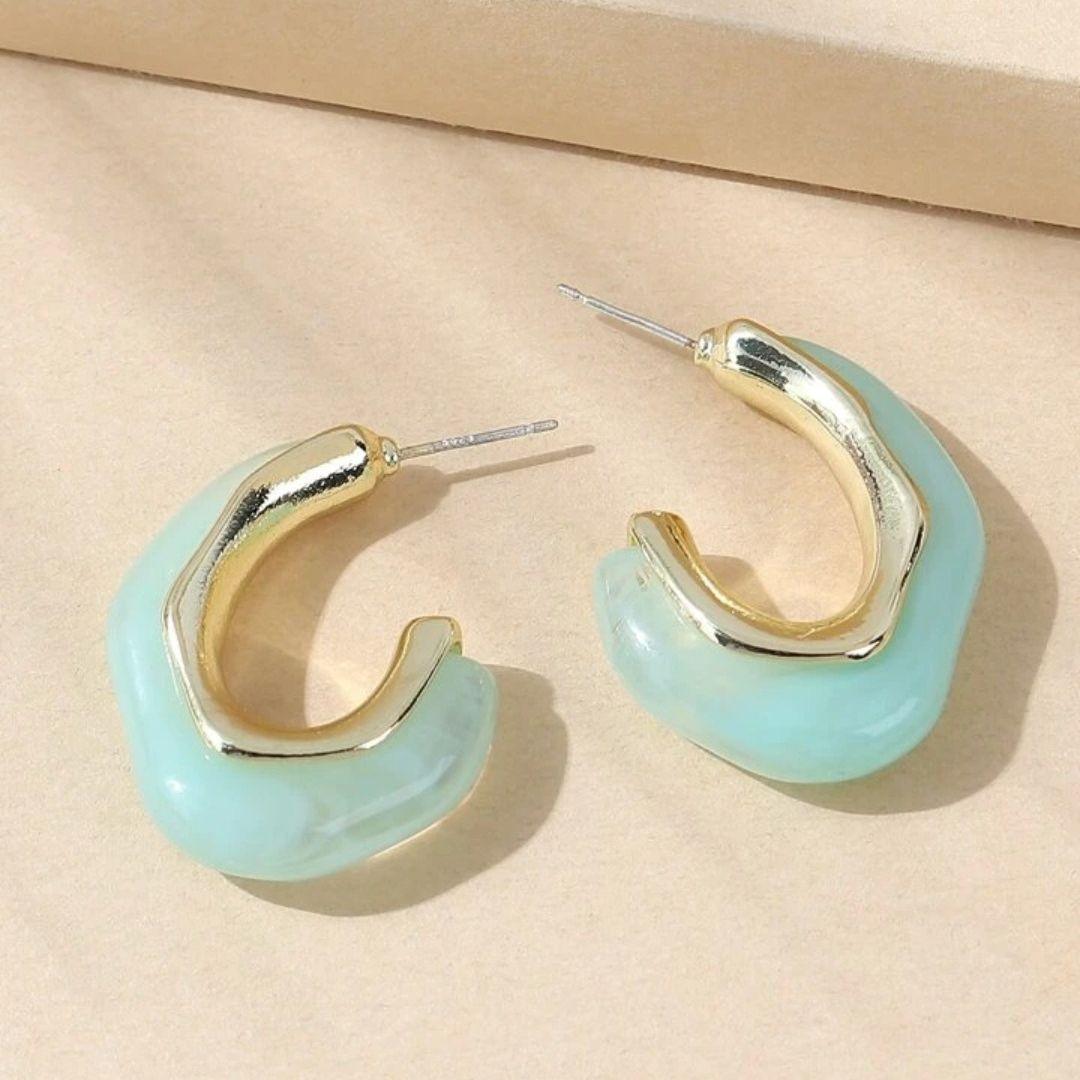 Blind Date coloured Hoop Earrings