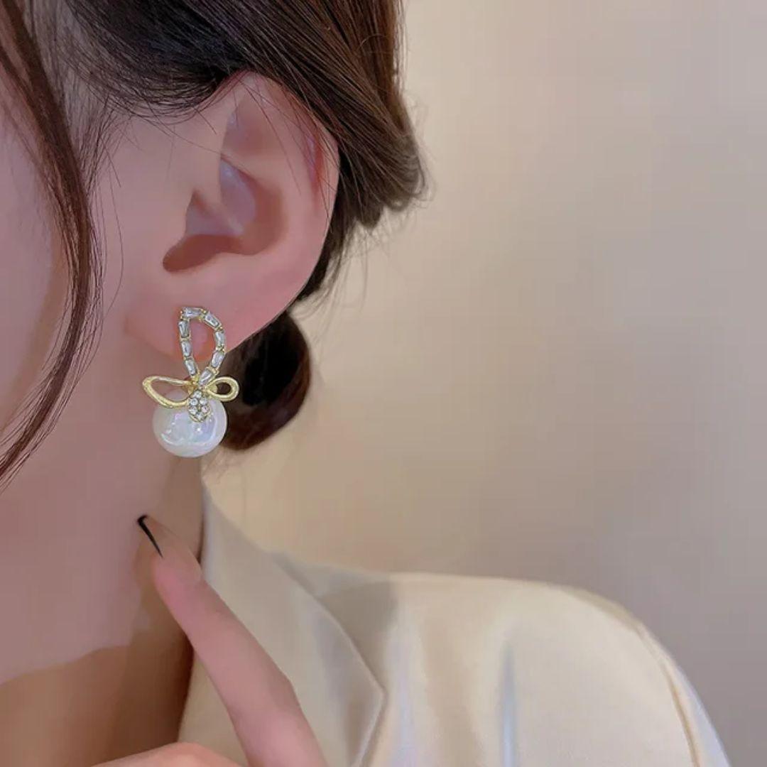 Starlight Pearl Drop Earring