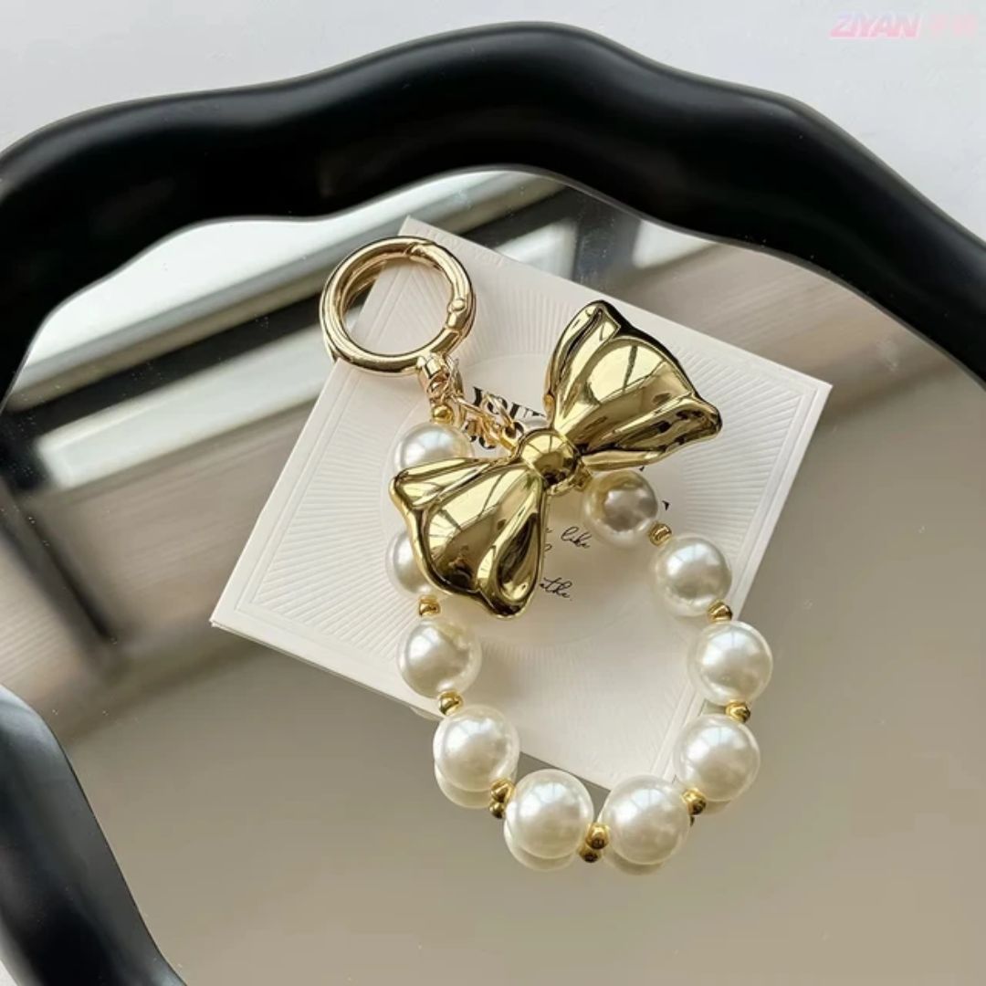 Bowknot Pearl Bag Charm