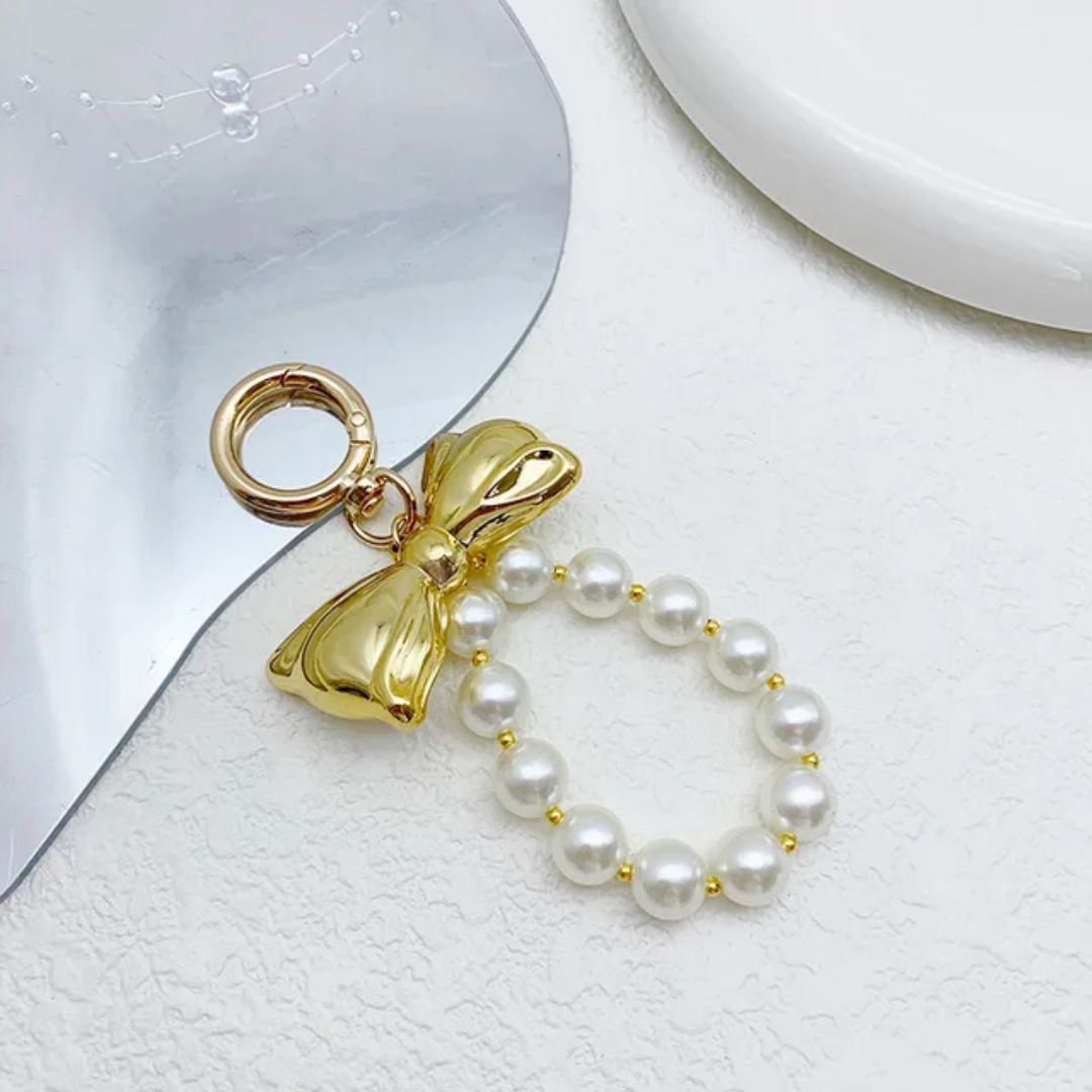 Bowknot Pearl Bag Charm
