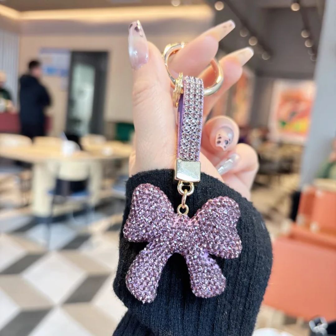 Shining Bow Bag Charm