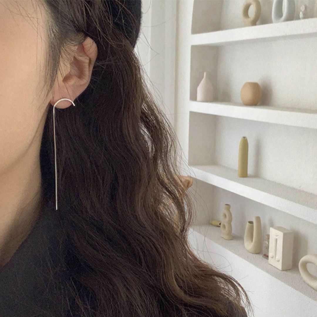 Sleek Chain Drop Earrings