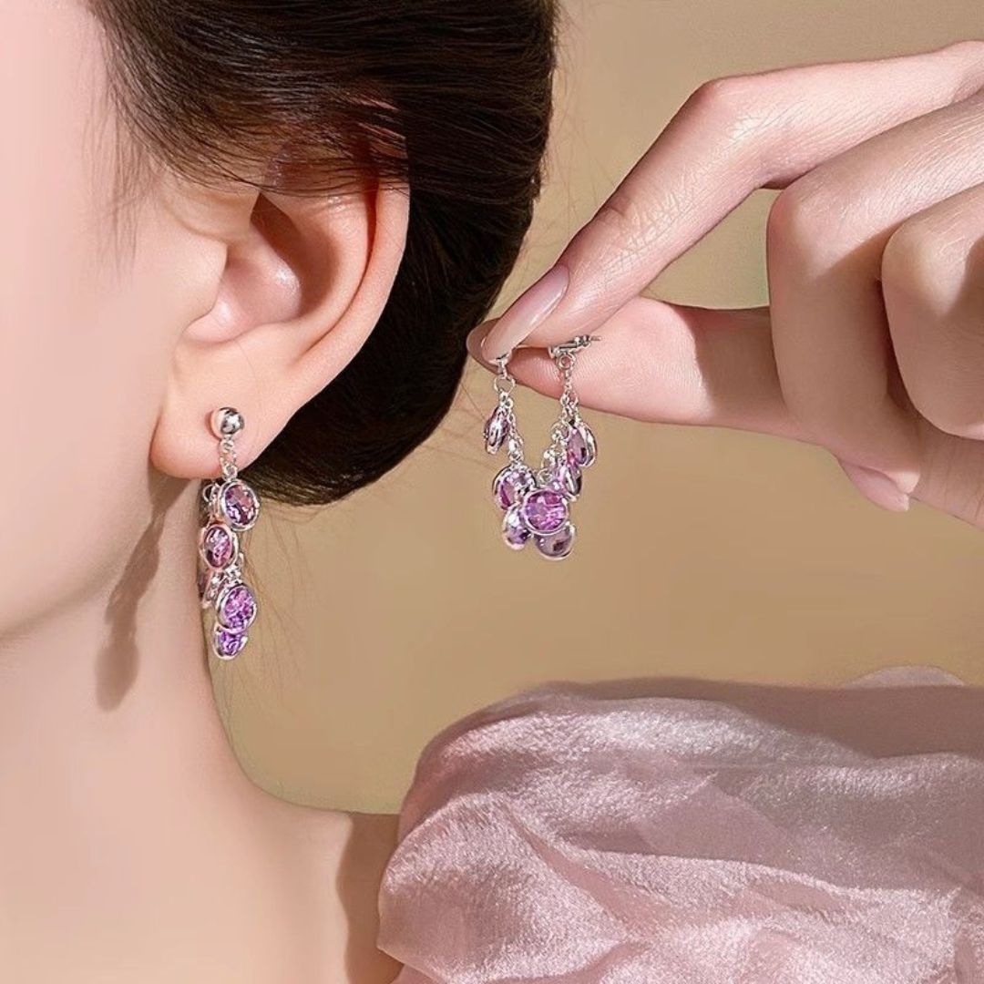 Lavender Raindrops Earrings