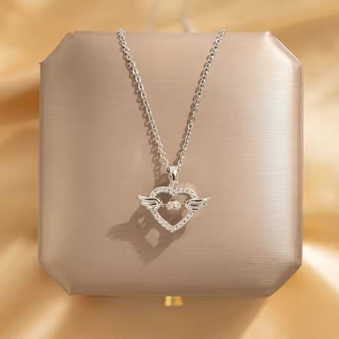 Mystic Silver Love Heart Neckpiece