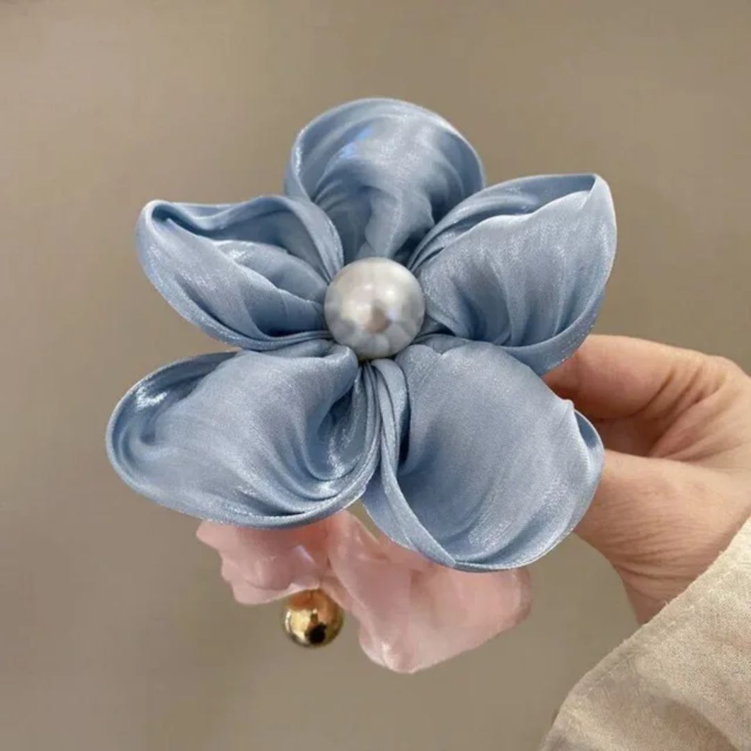 Silken Blossom Scrunchie