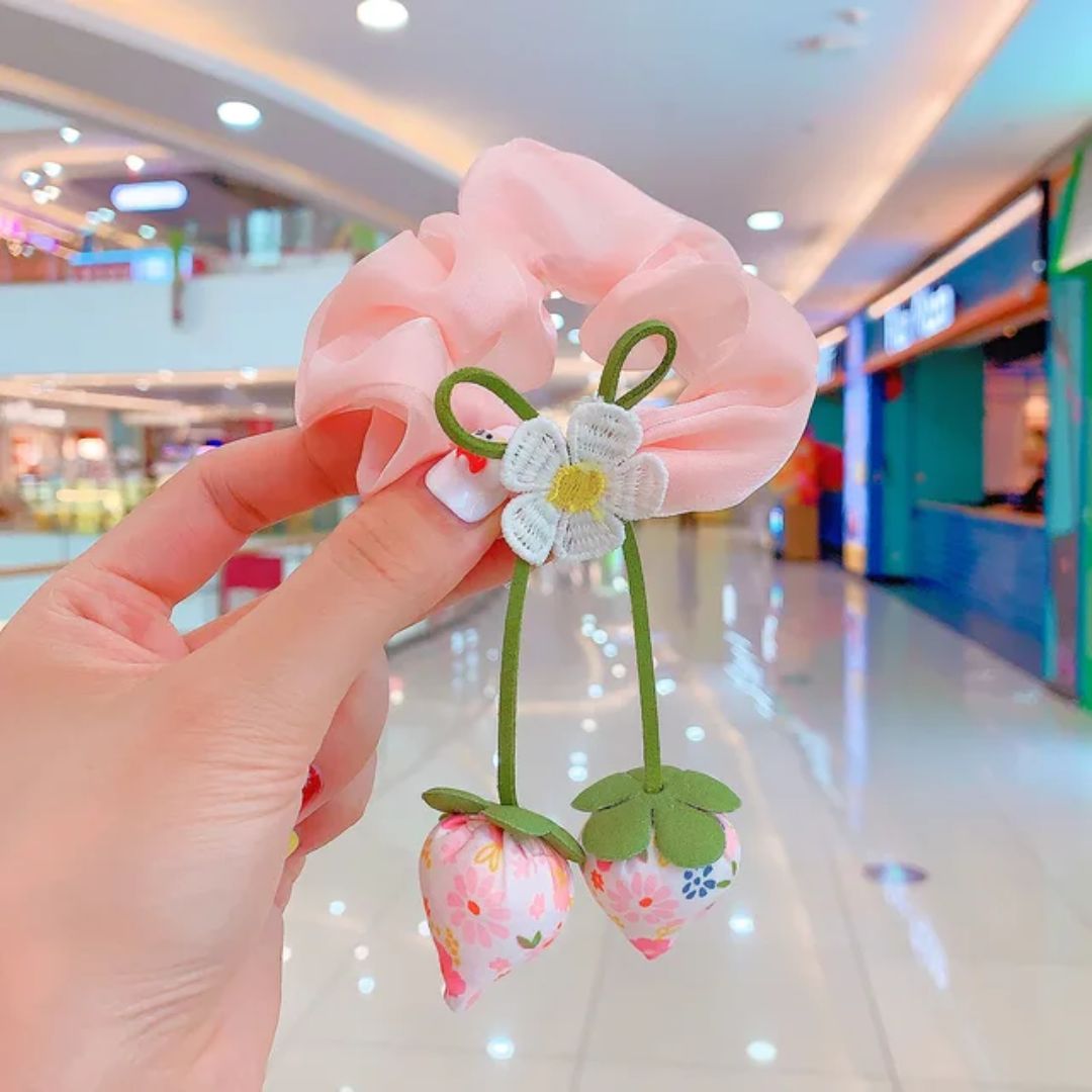 Pink Petal Ponytail scrunchie