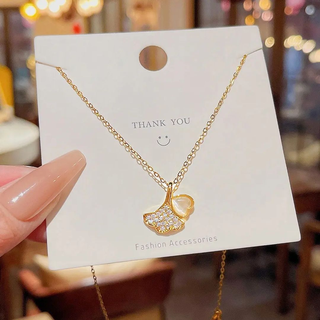 Ginkgo Whisper Necklace