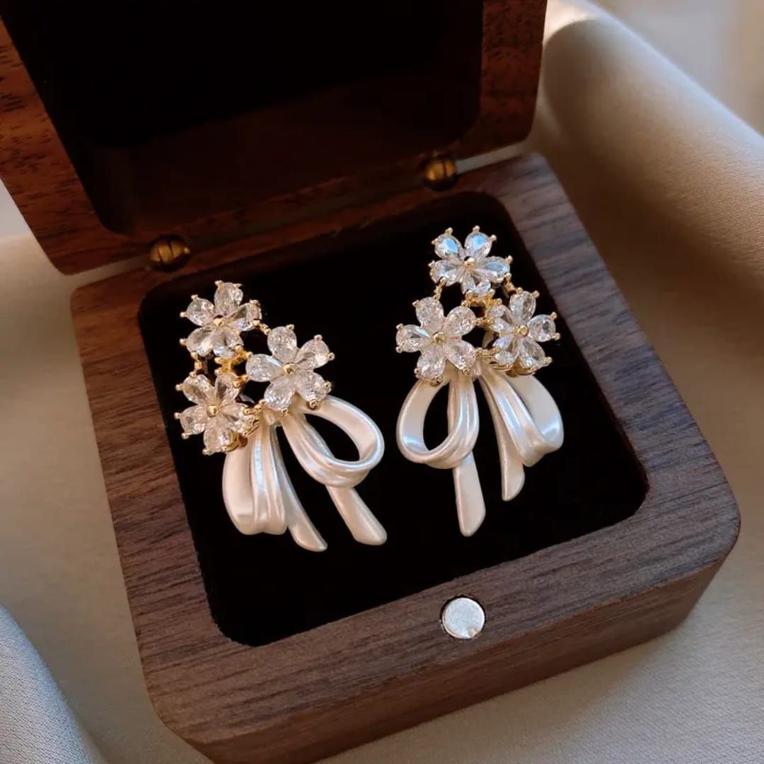 Sterling Bow Earrings