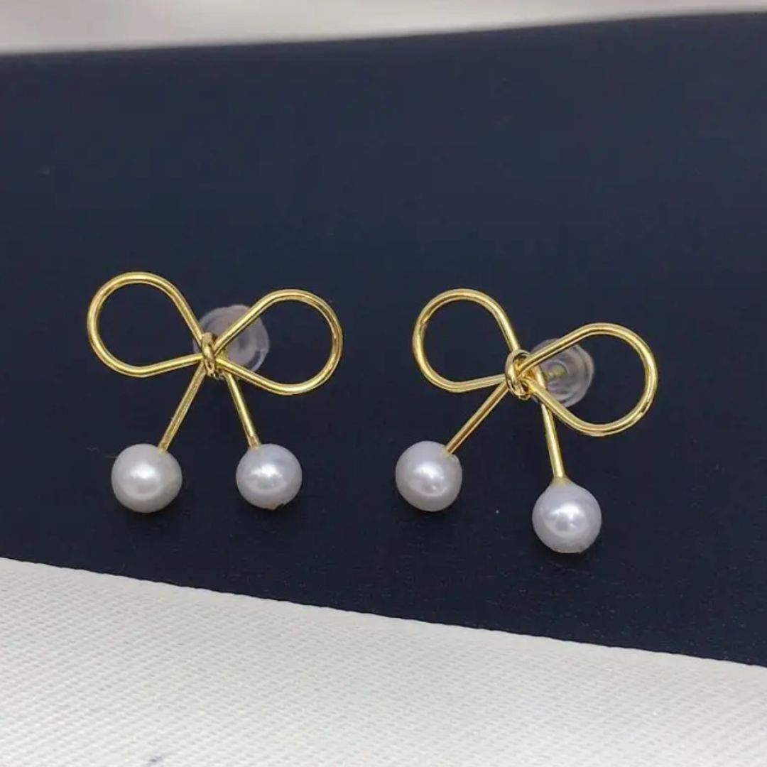 Bowknot Shaped Studs Earrings