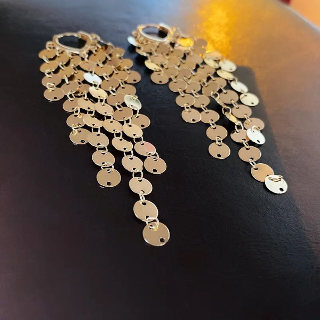 Shimmering Chain Earrings