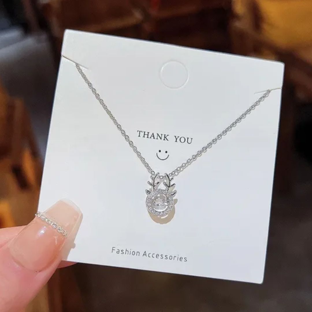 Nature's Spirit Reindeer Necklace
