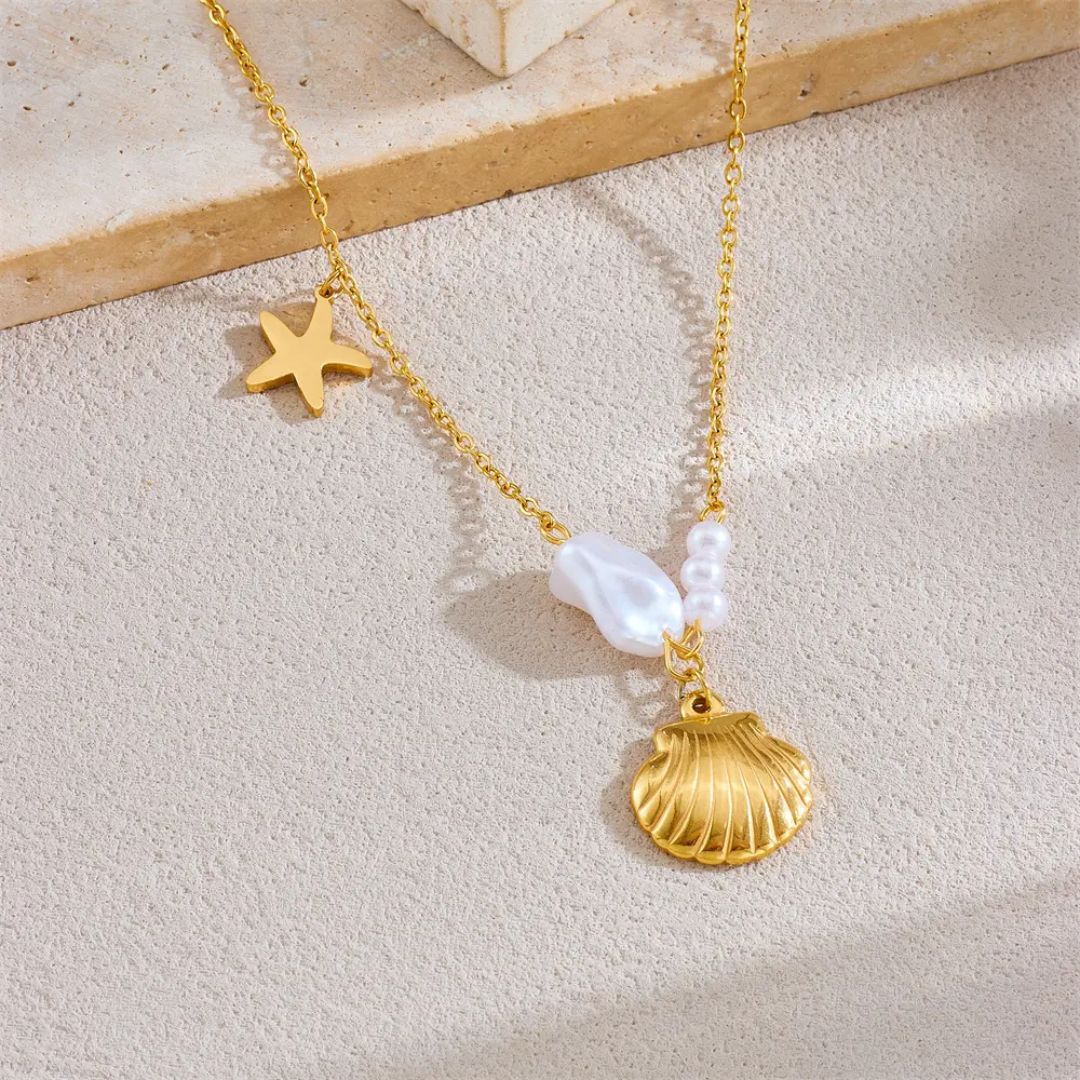 Gilded Marine Necklace