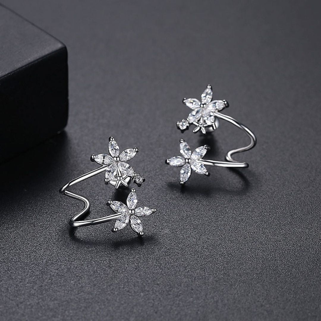 Duo-Flora Stud Earring