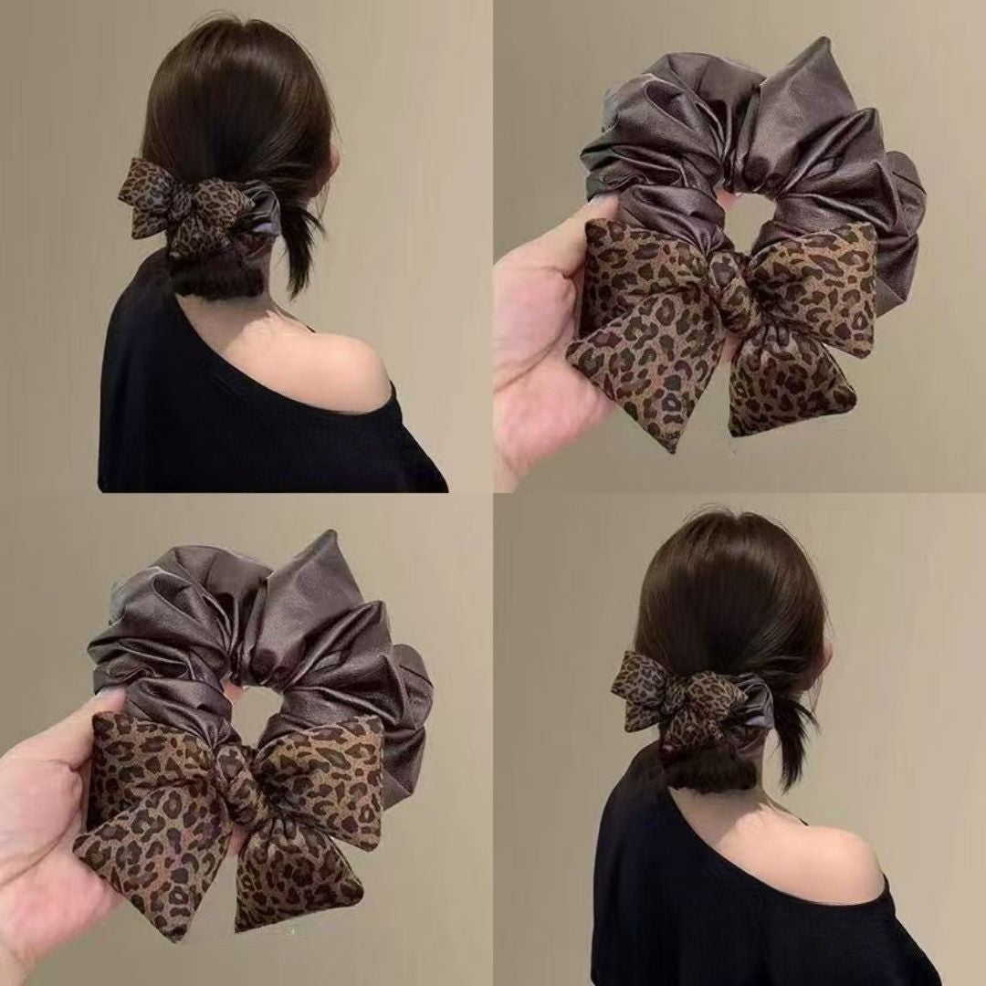 Brown & Leopard Bow Tie