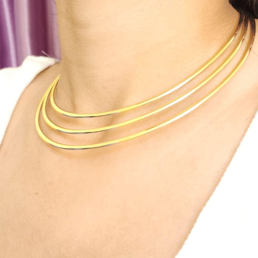 Triple Threat Collar Necklace