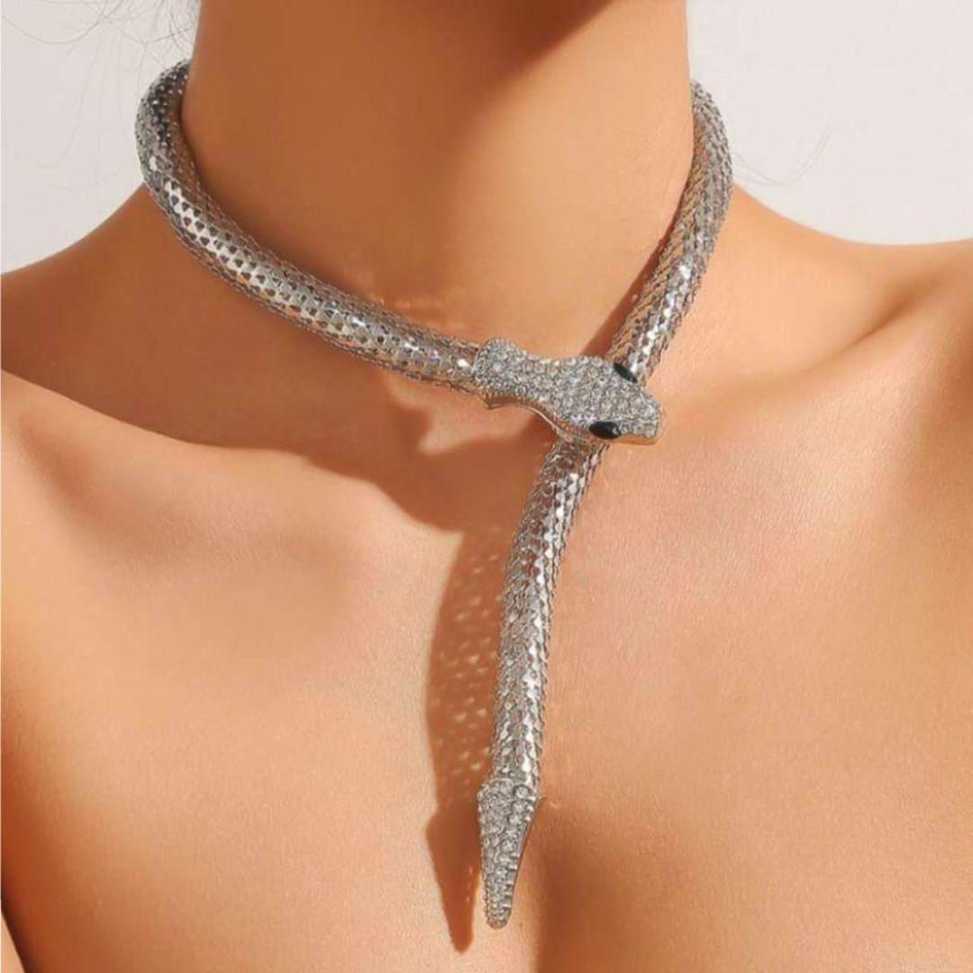 Silver Snake Necklace