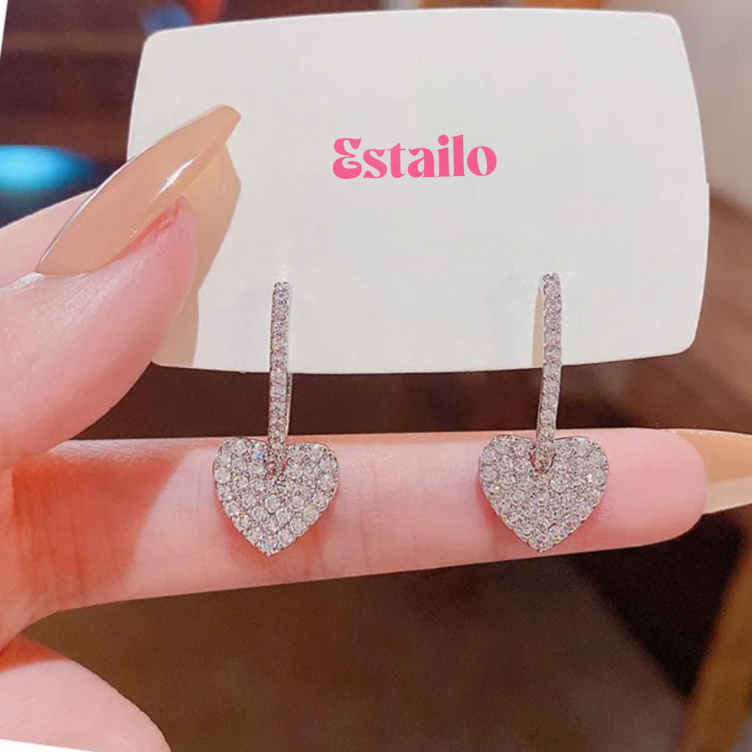 Forever Silver Heart Earrings