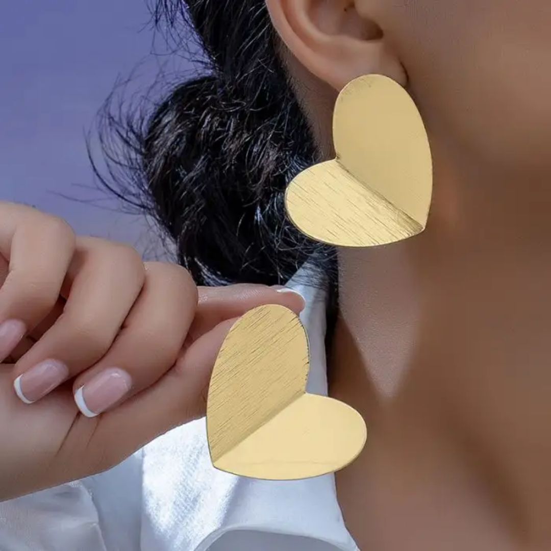 Glitter Heart Earring