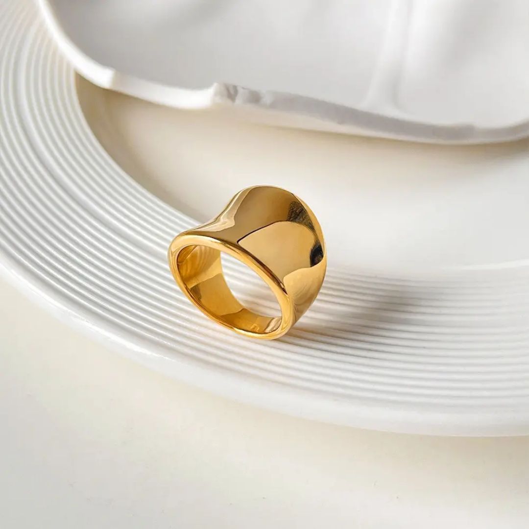 Golden Chunky Ring