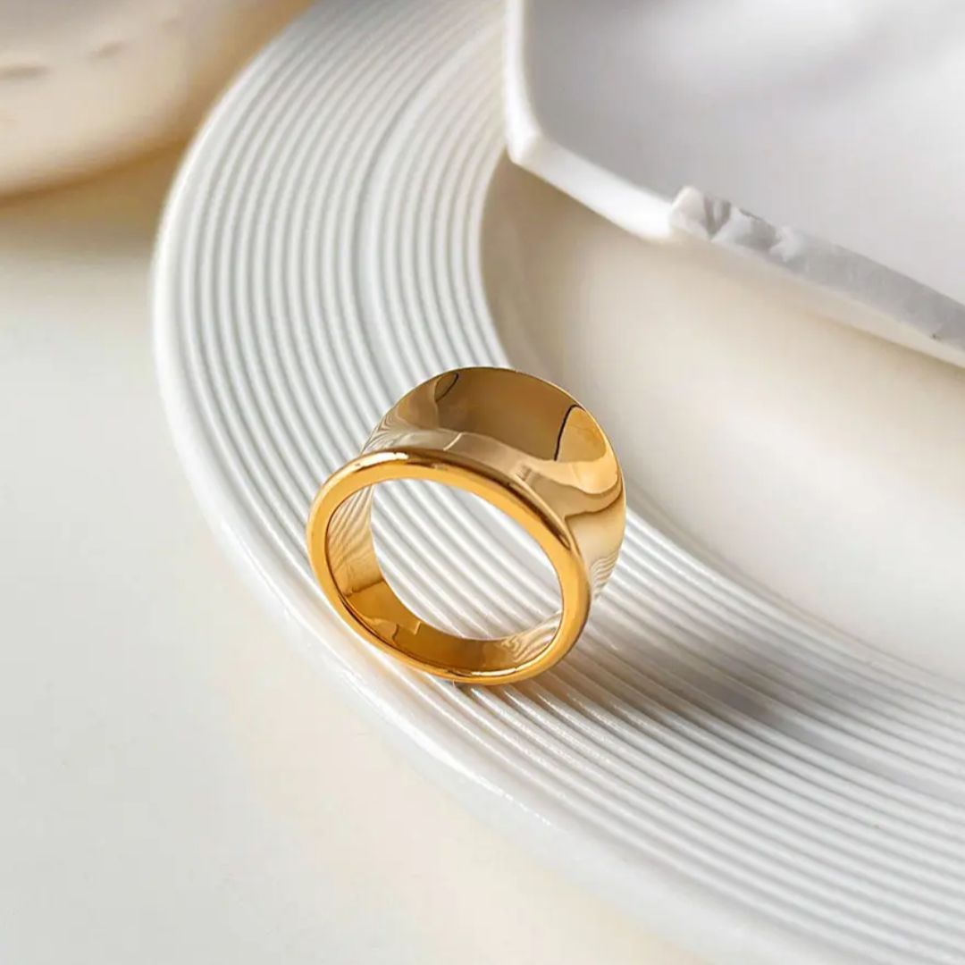 Golden Chunky Ring