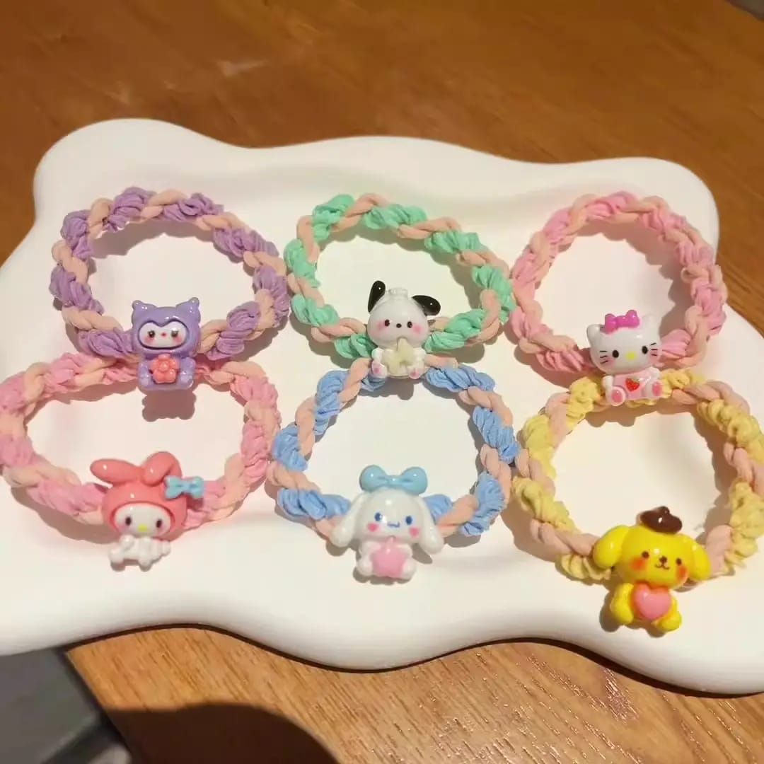 Sanrio Charm Hair Tie (pack of 3)