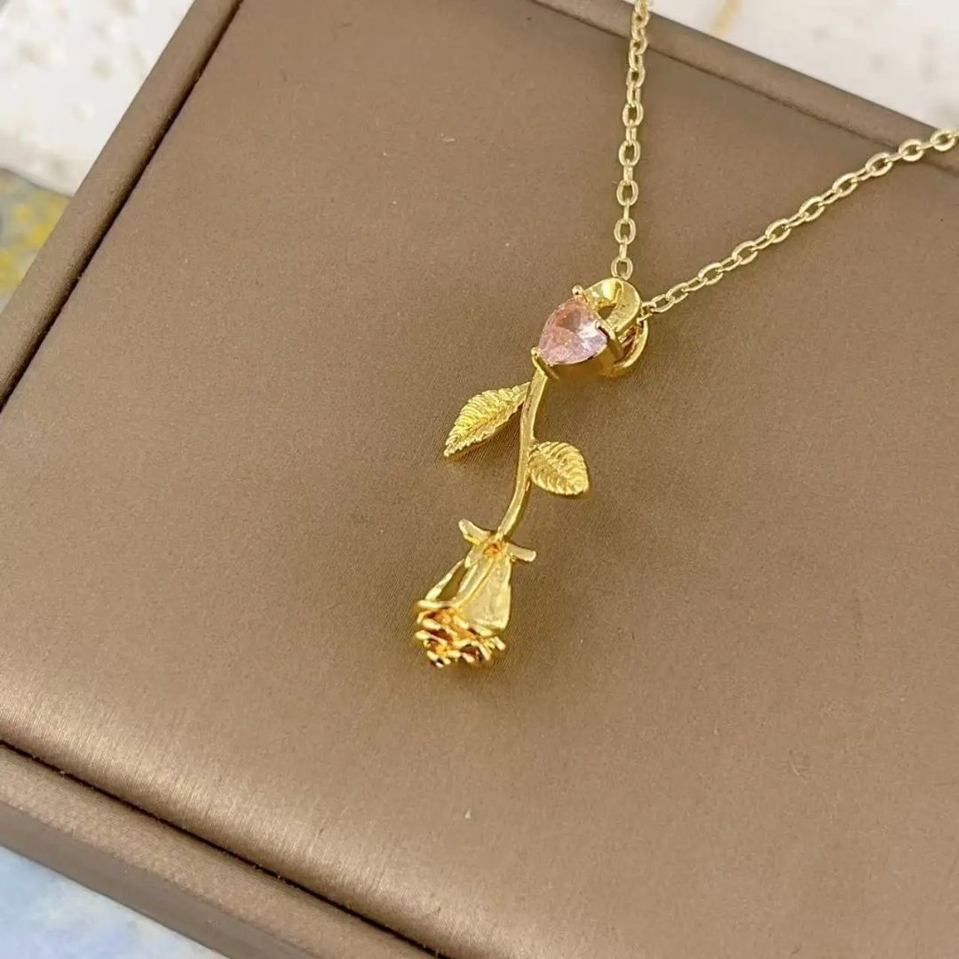 Eternal Rose Love Necklace