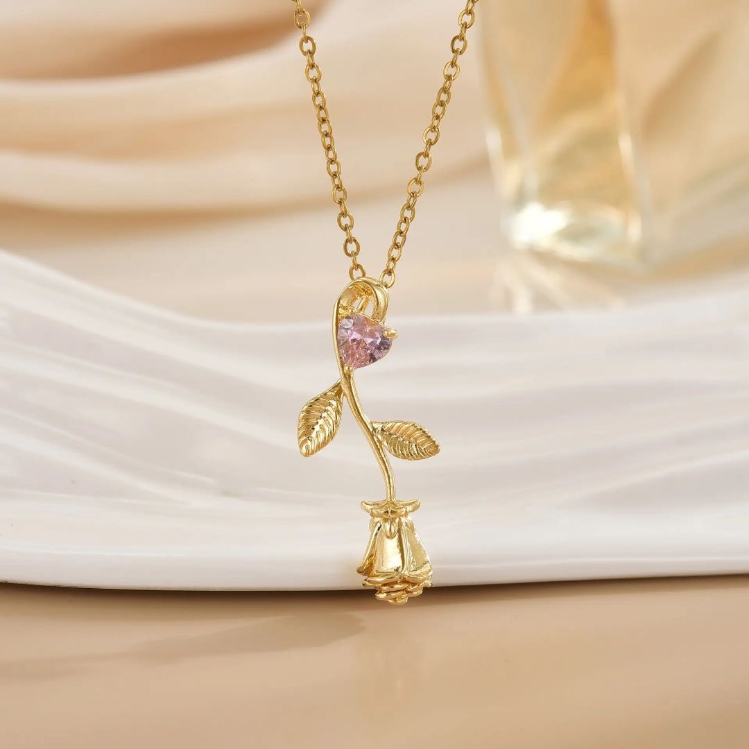 Eternal Rose Love Necklace