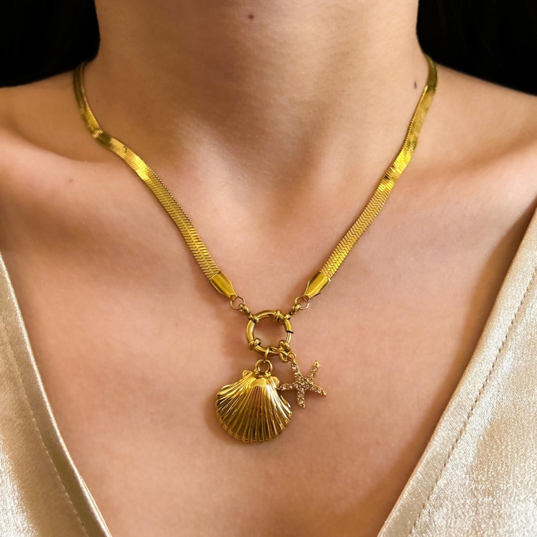 Sea Breeze Charm Necklace