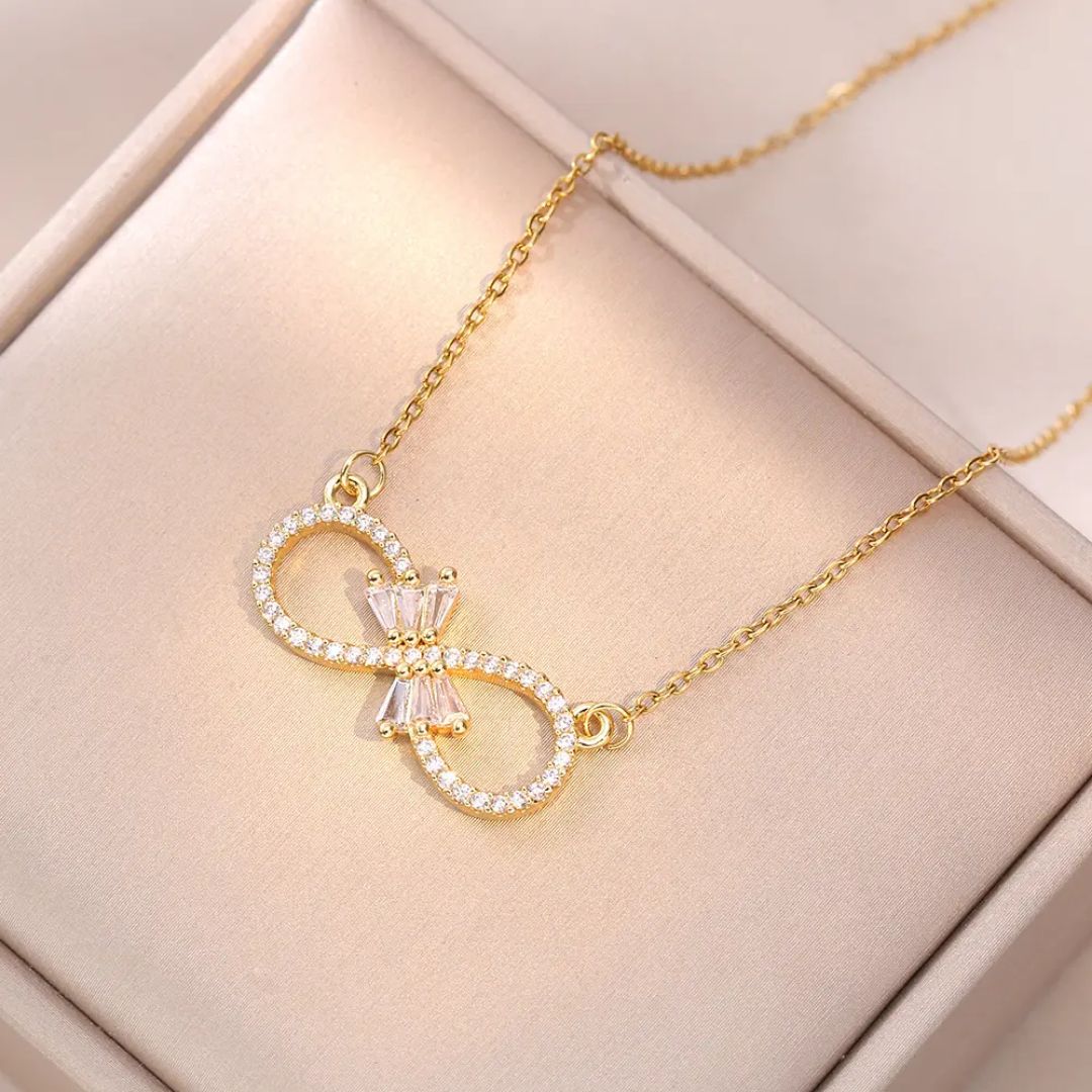 Golden Infinity Necklace