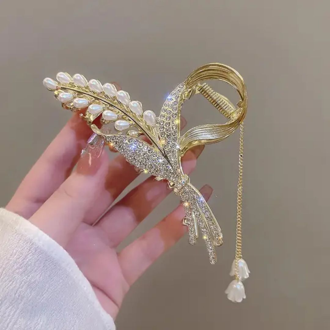 Crystal Tulip Hair Claw