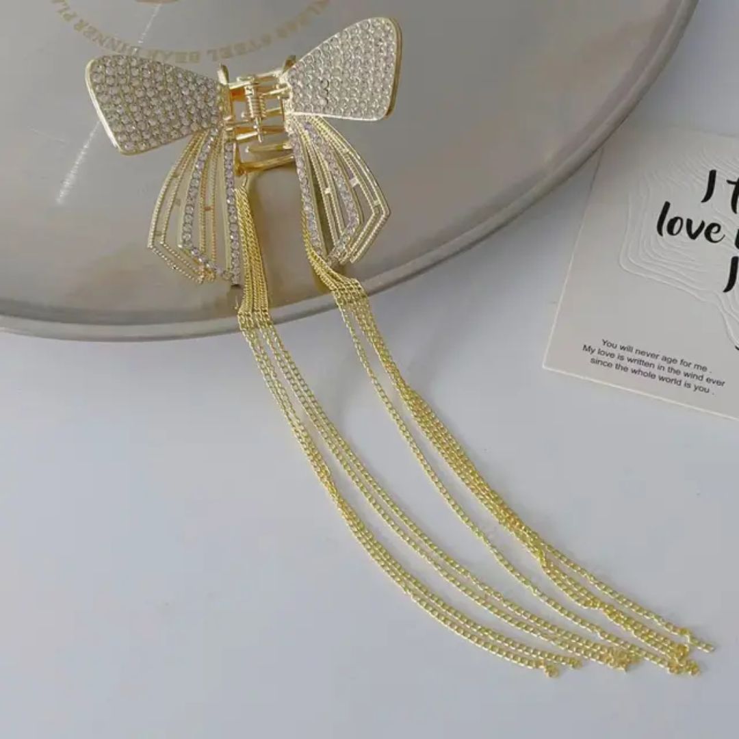 Dazzling Bow Hair Clip